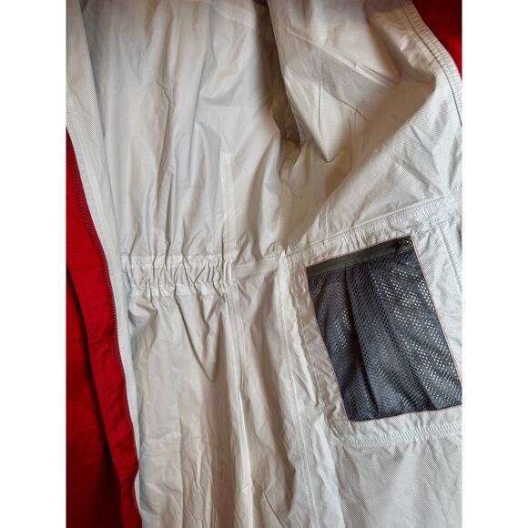 Patagonia Torrentshell Red Hooded Raincoat Trench Jacket Women’s Small - Picture 6 of 12